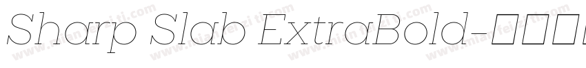 Sharp Slab ExtraBold字体转换